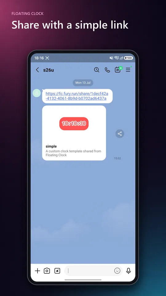 Floating Clock screen 10