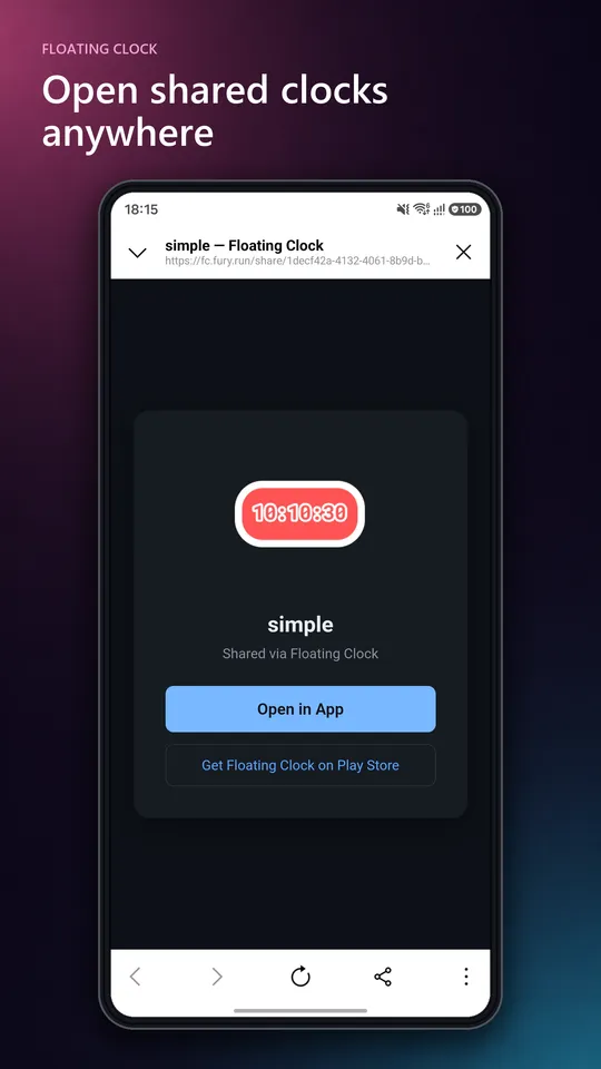 Floating Clock screen 11